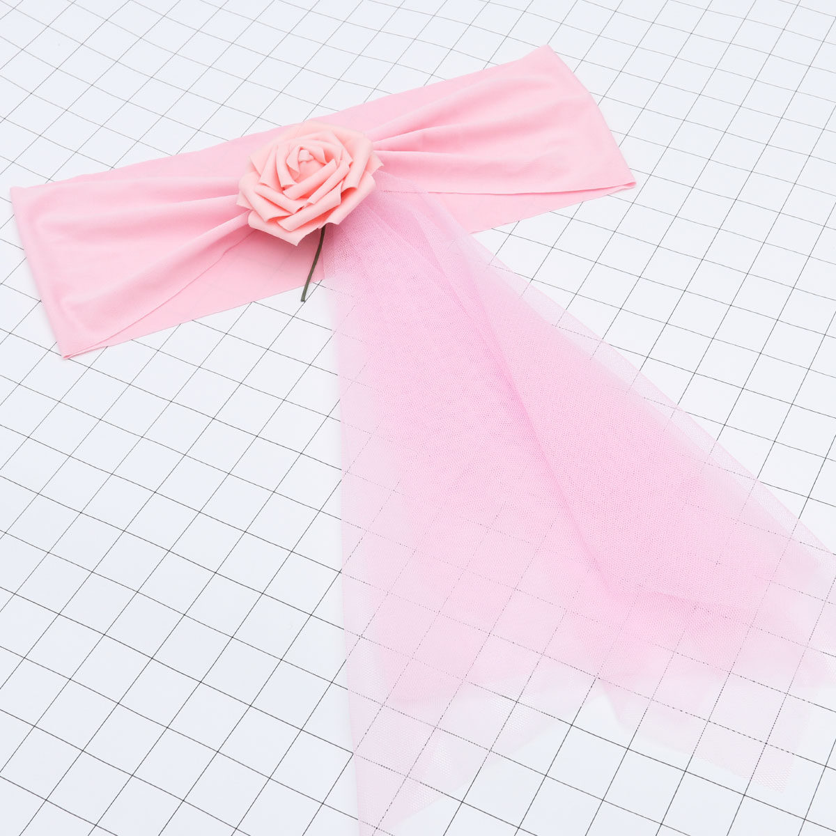 Chair Sash Organza - 다용도로 활용 가능한 핑크색 의자 장식