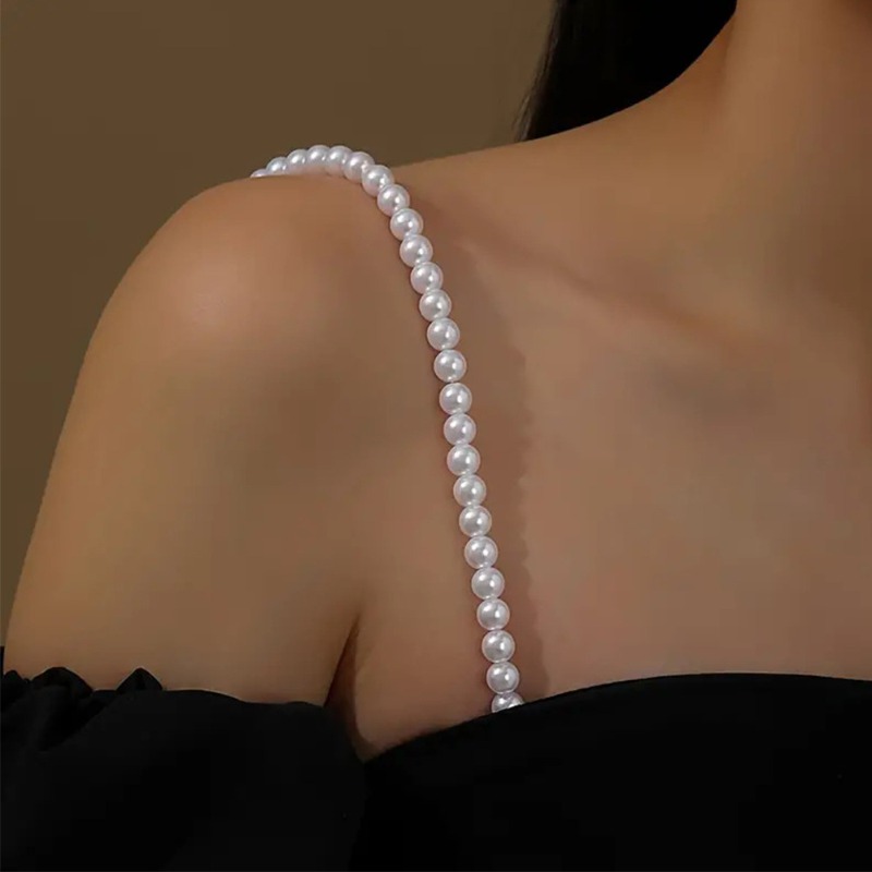 가짜 진주 브래지어 어깨 장식 탄성 스트랩 여성을위한  - Wedding Dress Supply 리뷰 및 가격