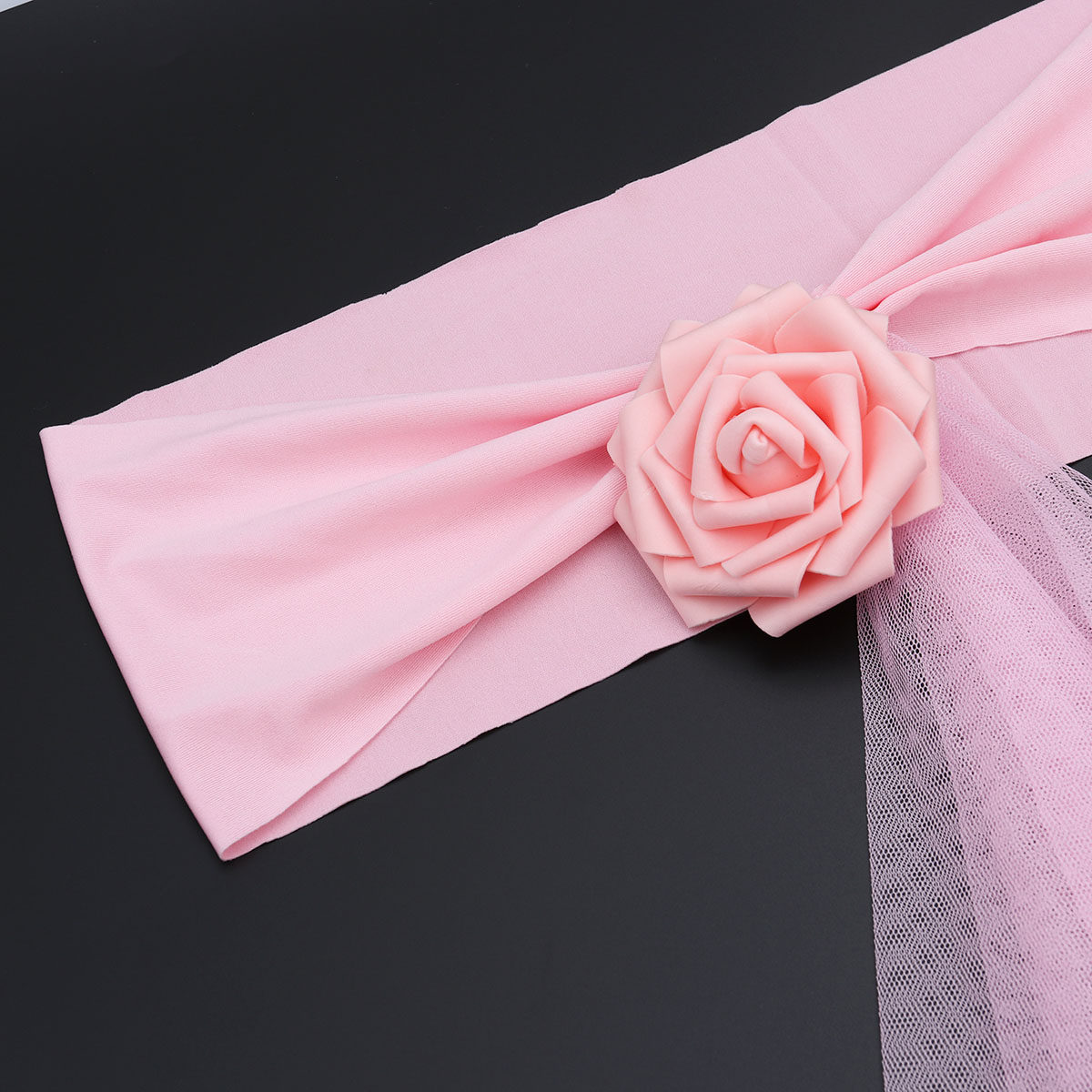다용도로 활용 가능한 핑크색 의자 장식 리본, 웨딩 및 - Chair Sash Organza 리뷰 및 가격