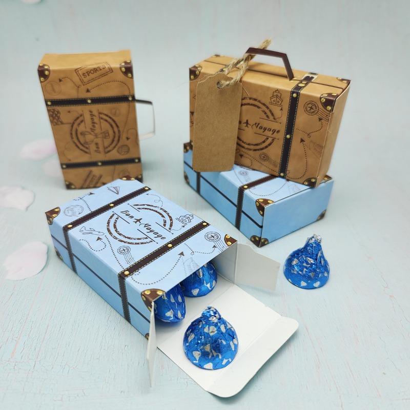 5-50개 미니 여행가방 선물 상자 유럽풍 심플 캔디  - Wedding Favor Box 리뷰 및 가격