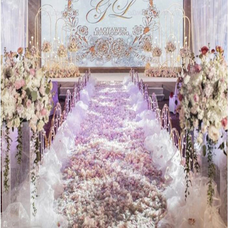 우아한 흰색 웨딩 장식 스노우 얀 스트링 파티 아일 러 - Aisle Runner White 리뷰 및 가격