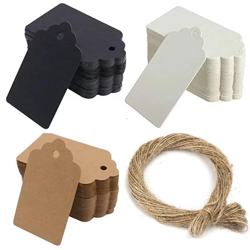 100개입 크라프트지 태그, 끈 포함, 사탕 선물 포장 - Wedding Favor Box 리뷰 및 가격