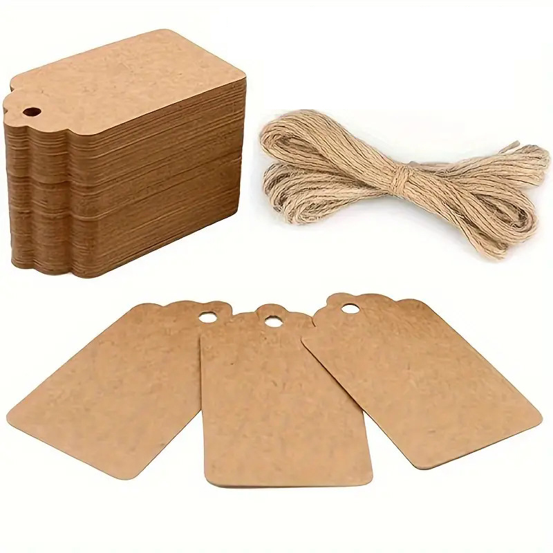 100개입 크라프트지 태그, 끈 포함, 사탕 선물 포장 - Wedding Favor Box 리뷰 및 가격