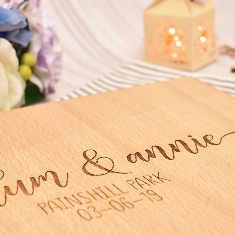사용자 정의 나무 웨딩 방명록, 현대 방명록, 맞춤형  - Personalized Guest Book 리뷰 및 가격