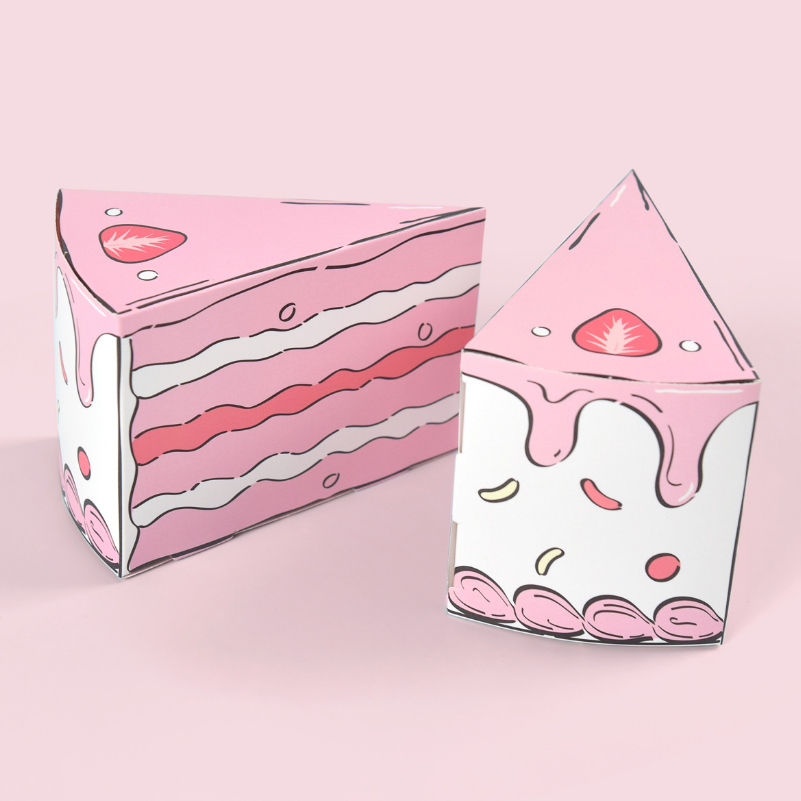 삼각형 케이크 모양 종이 선물 상자 창의적인 캔디 쿠키 - Wedding Favor Box 리뷰 및 가격