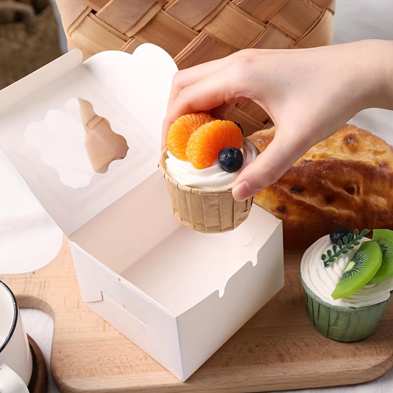 10Pcs 크래프트 종이 케이크 사탕 상자 오픈 윈도우 - Wedding Souvenir 리뷰 및 가격