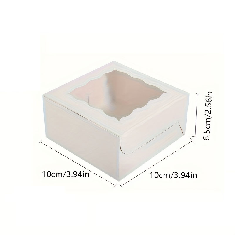 10Pcs 크래프트 종이 케이크 사탕 상자 오픈 윈도우 - Wedding Souvenir 리뷰 및 가격