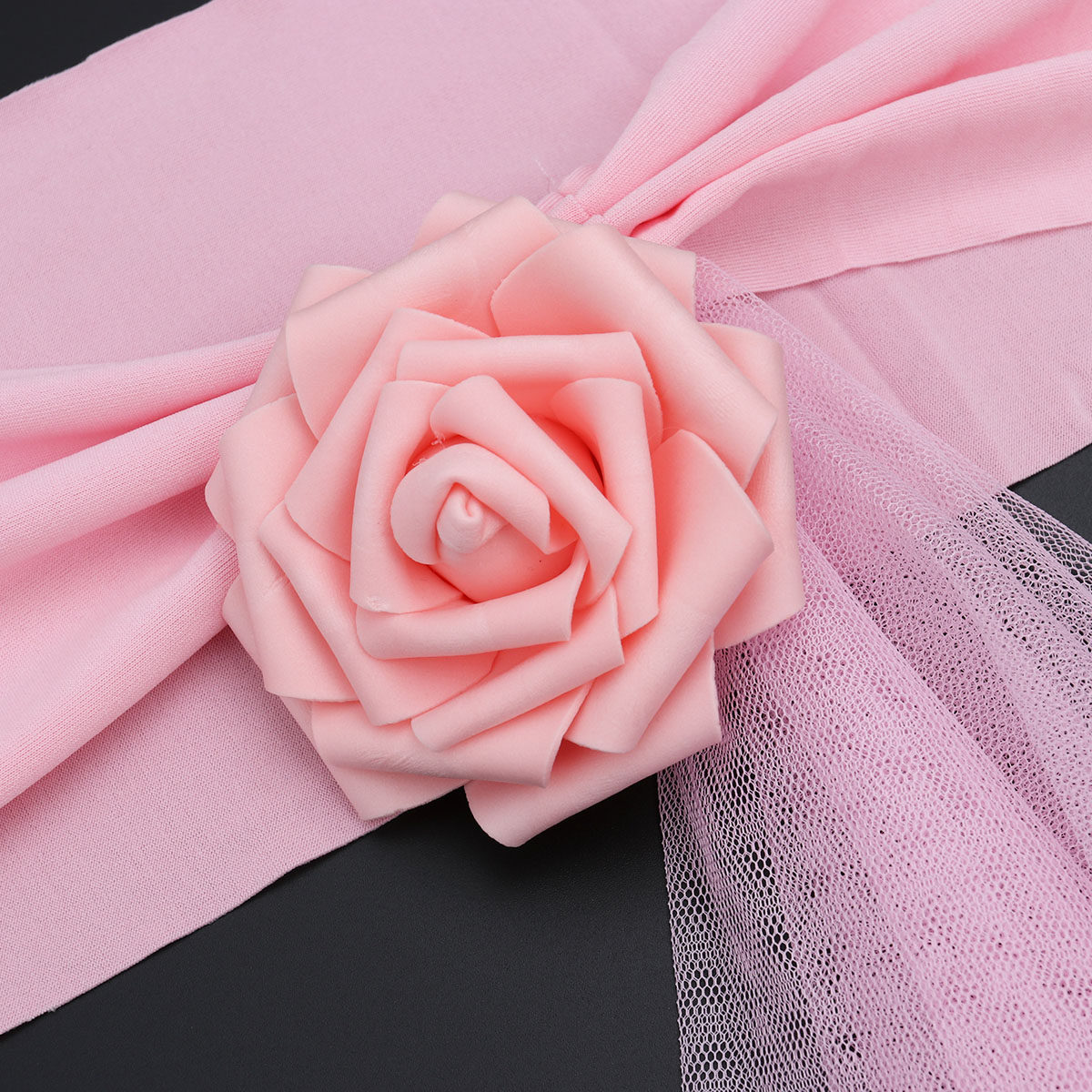 분홍색 의자 장식용 오간자 리본, 우아한 리본 매듭으로 - Chair Sash Organza 리뷰 및 가격