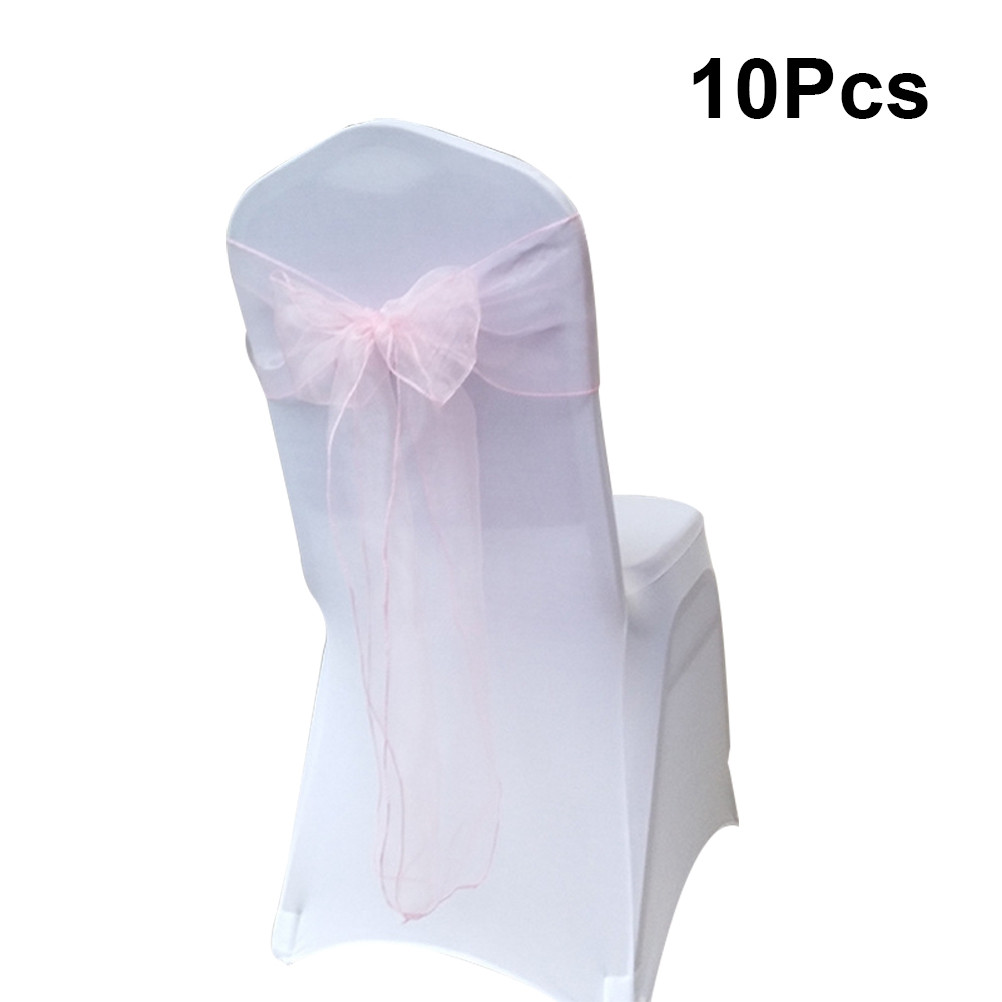 10개입 의자 리본, 끈 없이 묶을 수 있는 오간자 리 - Chair Sash Organza 리뷰 및 가격