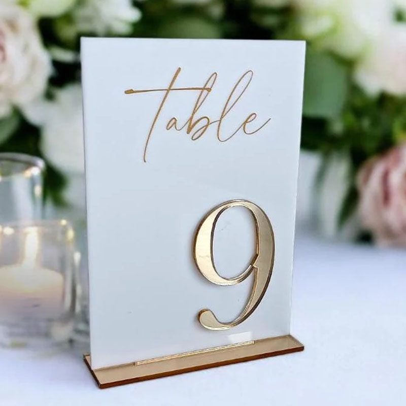 결혼식 및 피로연 테이블 넘버, 골드 테이블 넘버, 테 - Table Number Gold 리뷰 및 가격