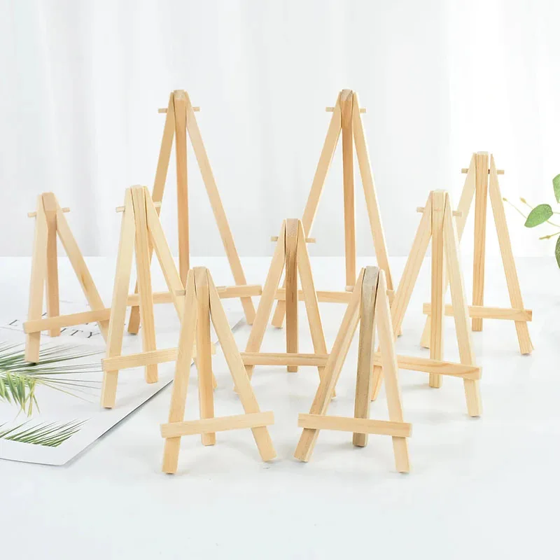 10pcs 나무 미니 이젤 프레임 데스크탑 삼각형 디스 - Table Number Gold 리뷰 및 가격